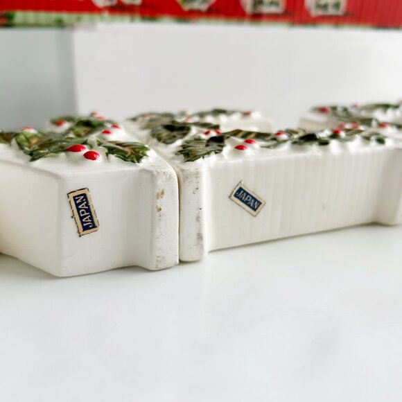 Vintage Christmas NOEL Candle Holders Made in Japan - Picture 6 of 9